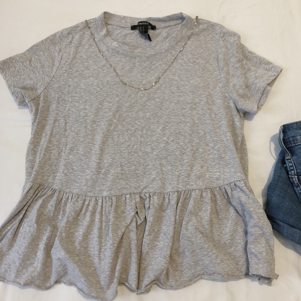 Gray Forever 21 shirt-small